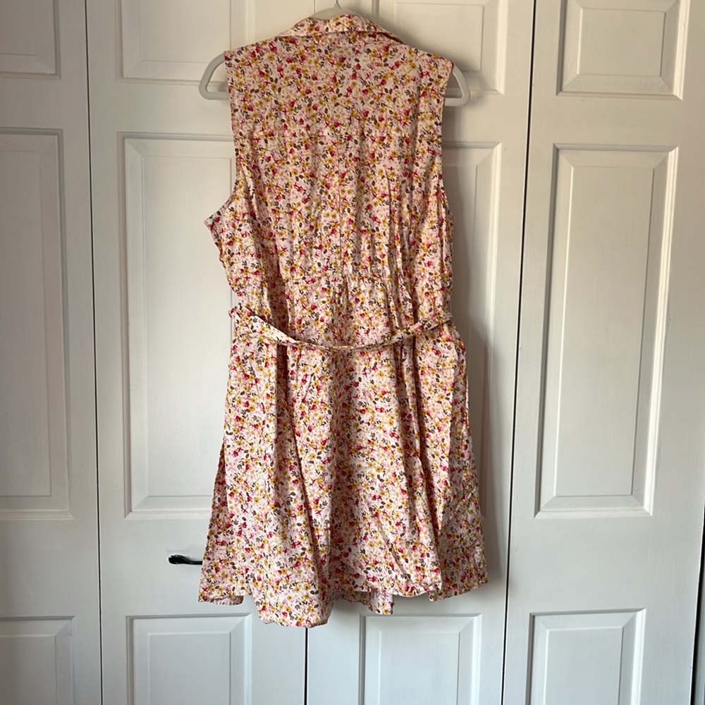 torrid Pink Floral Sleeveless Midi Dress - Picture 3 of 5